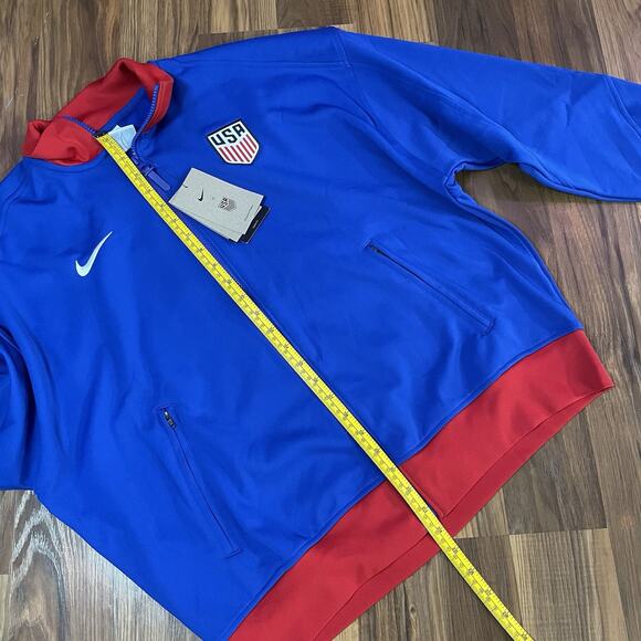 Nike Women’s L Loose Fit USMNT USA Academy Pro Soccer Anthem Jacket FN6488-417 - Picture 7 of 10